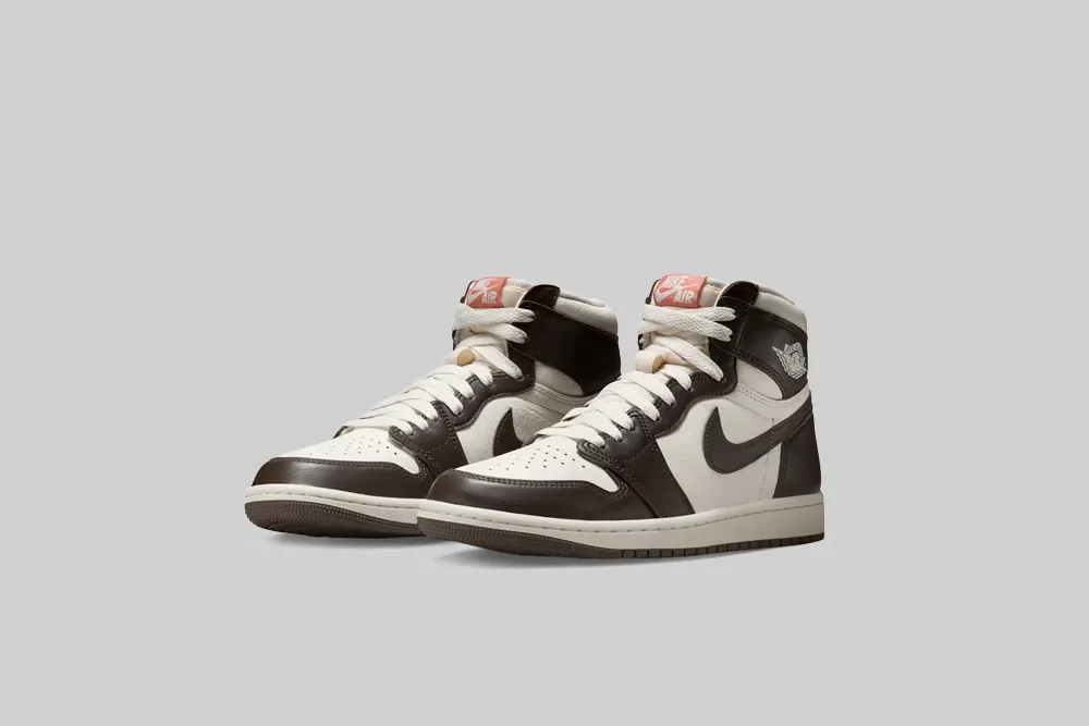 Smooth Leather Comfortable Flexibility Women's Air Jordan 1 High OG 'Baroque Brown and Sail' - FD2596-200