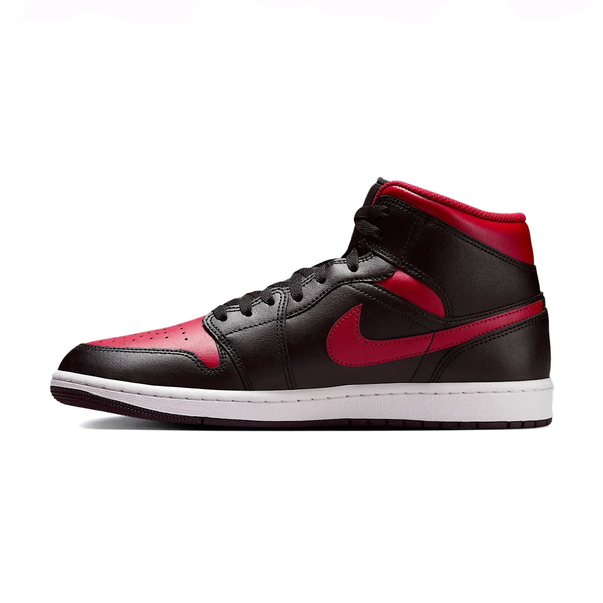 Air Jordan 1 Mid 'Bred' breathable insole Sharp Speed