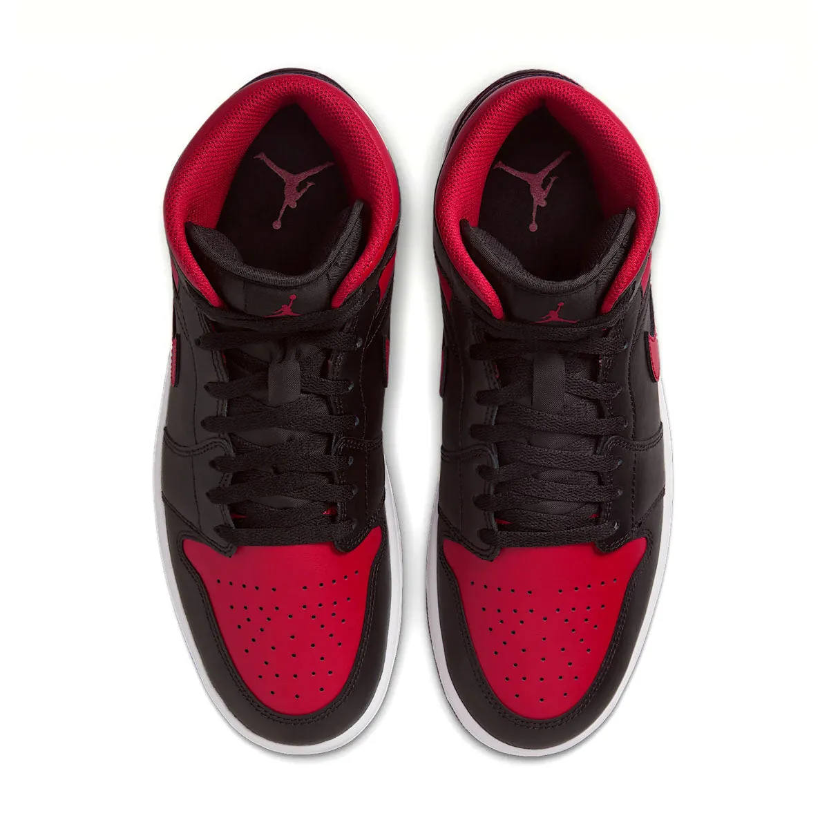 Air Jordan 1 Mid 'Bred' Strategic Flex Zones