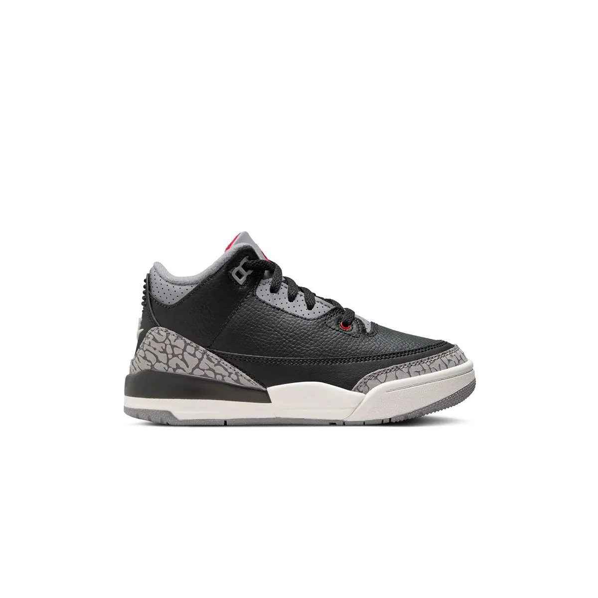 Kids Air Jordan 3 Retro 'Black Cement' Foot Arch Frame Quick Step Shoes