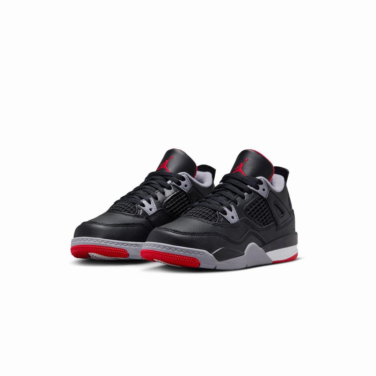 Kids Air Jordan 4 Retro 'Bred Reimagined' Grip Control Perimeter Cushioning