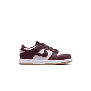 Abrasion Resistant Toe Orthopedic friendly Kids Dunk Low 'Burgundy Crush'