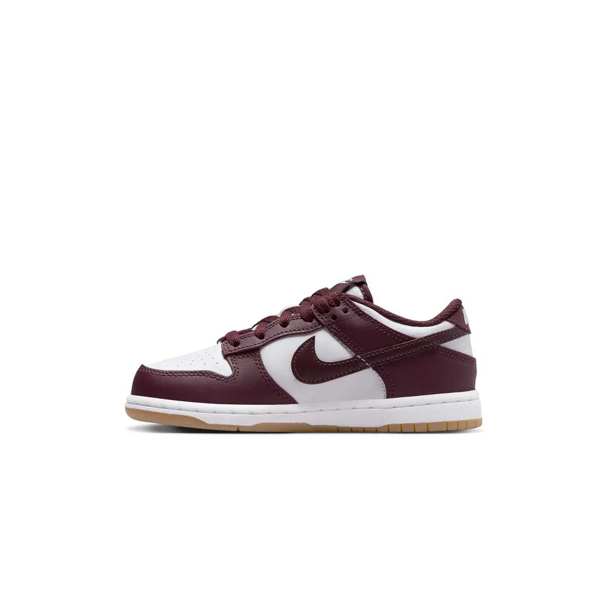 Kids Dunk Low 'Burgundy Crush' Shallow Footprint