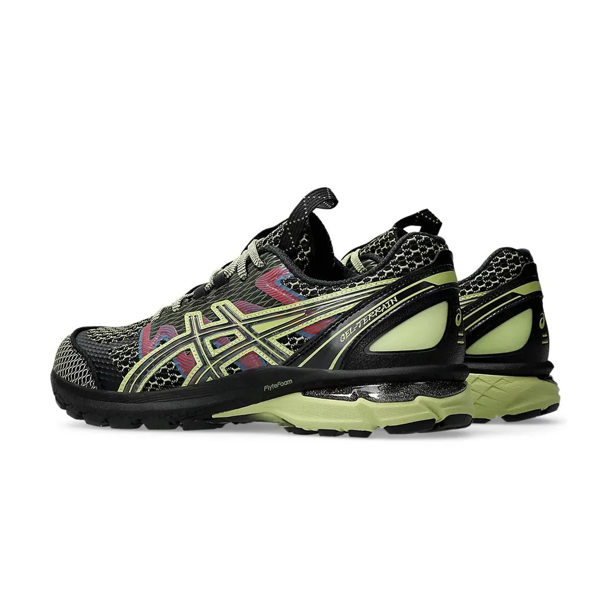 US4-S GEL-Terrain 'Black Neon Lime' gender - specific - fit patterned shoes