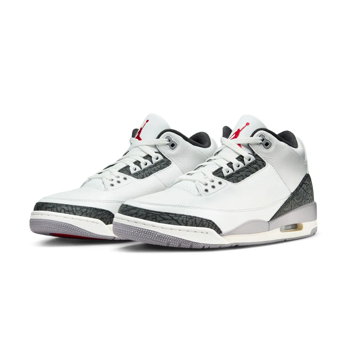 Air Jordan 3 Retro 'Cement Grey' Snug Fit Technology Neutral Arch