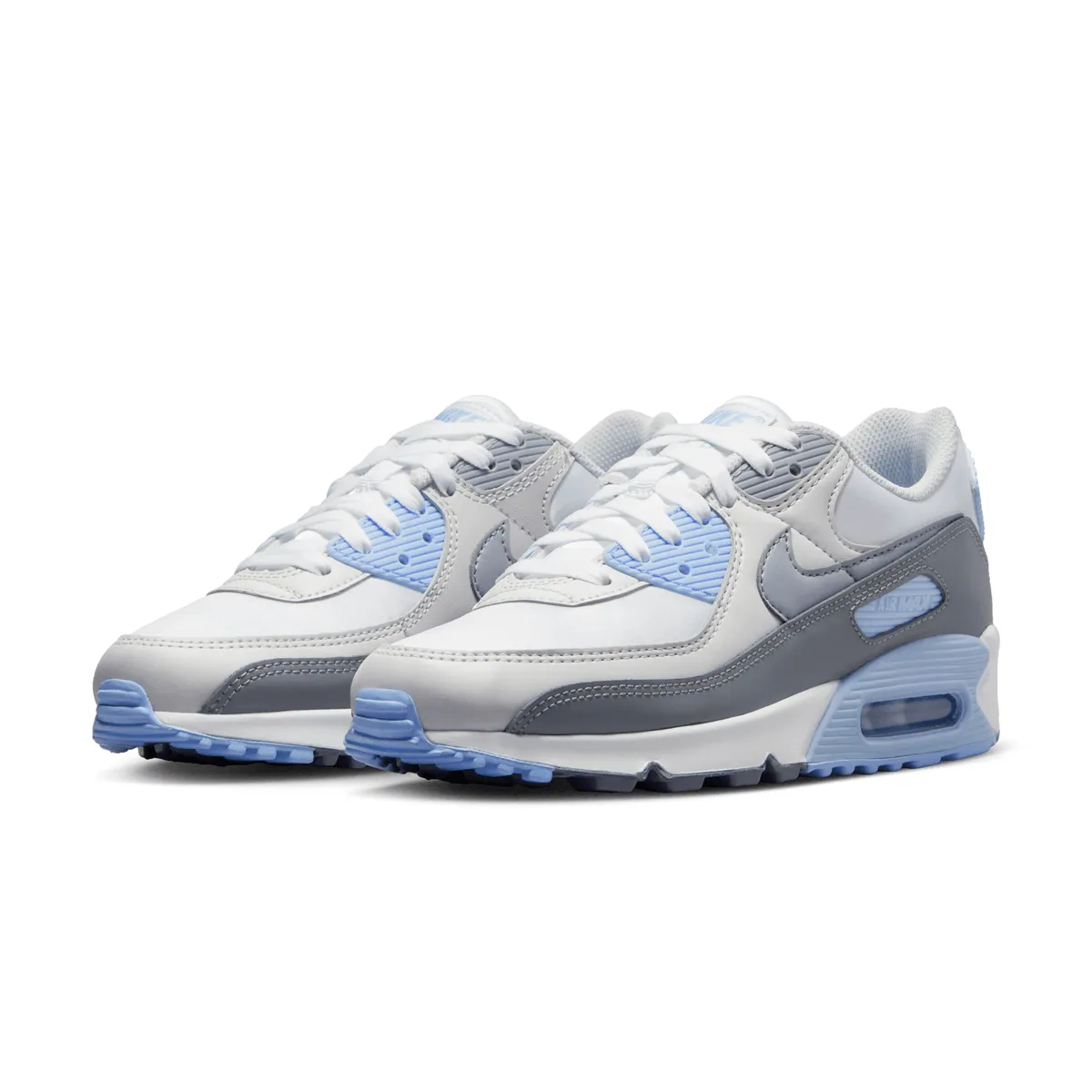 Wmns Air Max 90 'Grey Light Blue' Textured Outsole