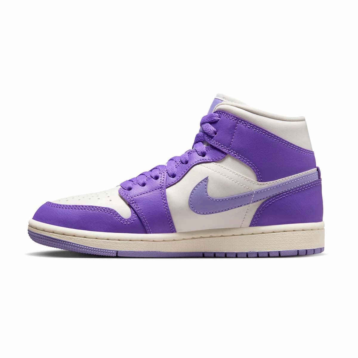 Wmns Air Jordan 1 Mid 'Action Grape' Hyperlock Heel Counter