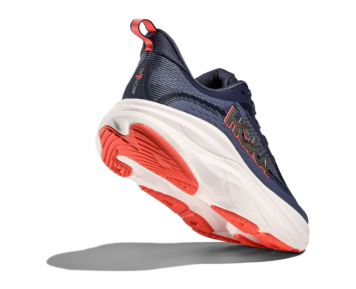 HOKA-SKYFLOW WIDE Women Midfoot cradle aids in focused alignment and support Joint Friendly