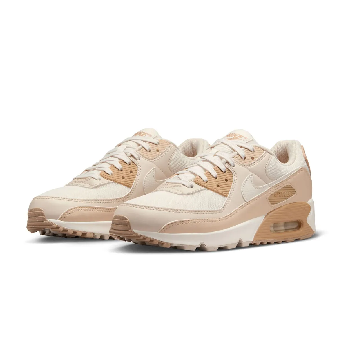 Wmns Air Max 90 'Tan Coconut Milk' Fast Lane Vegan Material Options