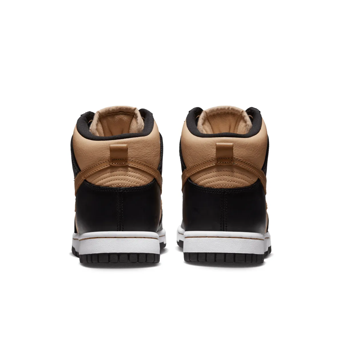 City Runner Handcrafted Stitching Wmns Dunk High 'Black Flax'