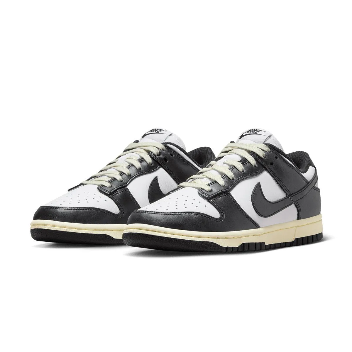 Wmns Dunk Low Premium 'Vintage Panda' Tapered Heel Cup Durable Lacing System