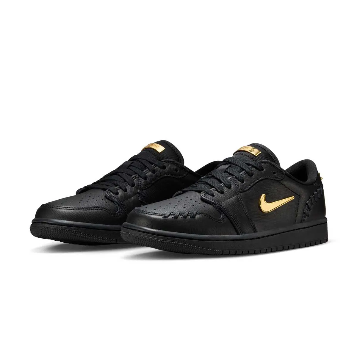 Responsive Cushion System Energy Return Cushioning Wmns Jordan 1 Low Method Of Make 'Black Metallic Gold'
