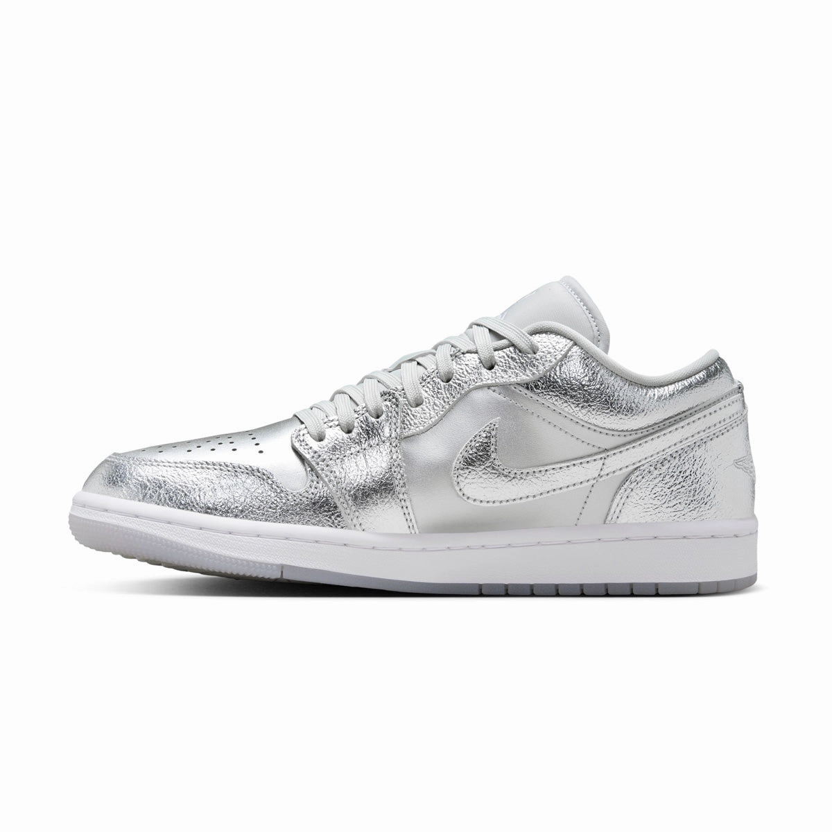 Athletic Cushioning Wmns Air Jordan 1 Low SE 'Metallic Silver'
