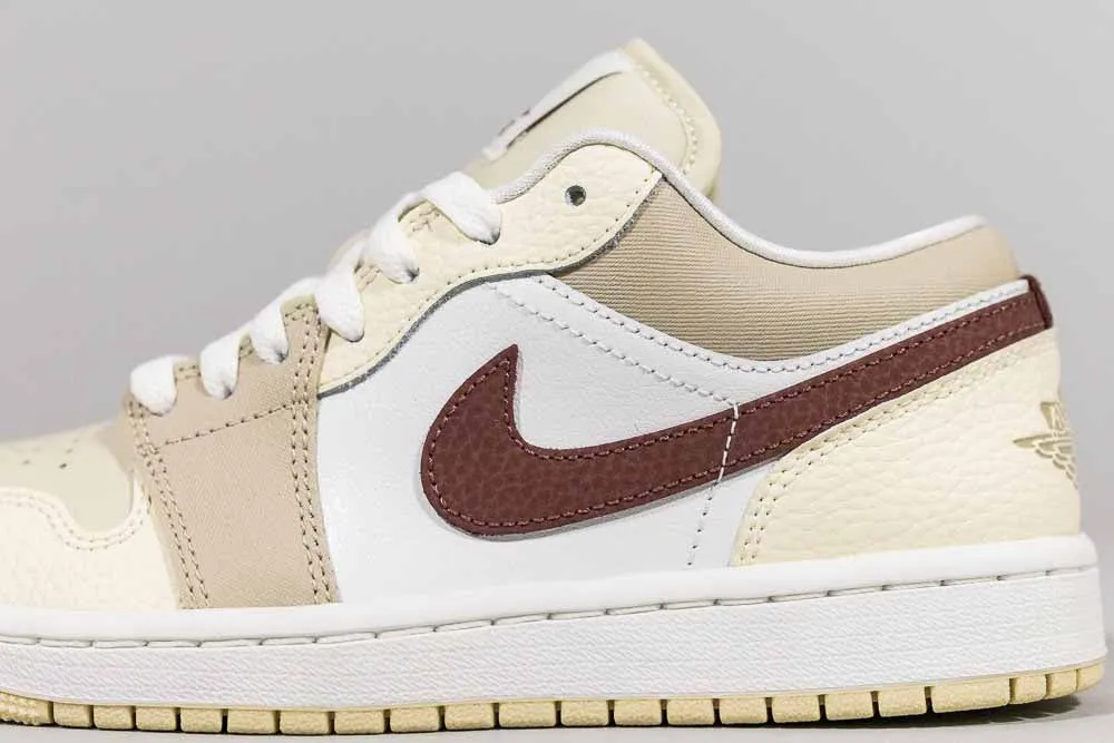 Comfortable Heel Advanced Foam Compound Women's Air Jordan 1 Low 'Team Gold and Red'