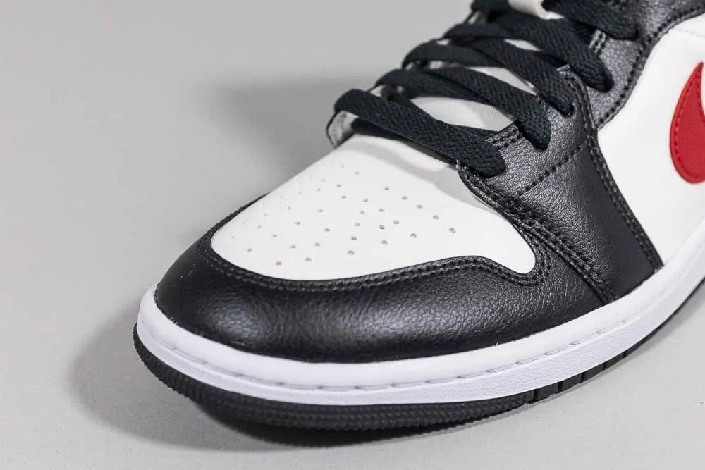 Women's Air Jordan 1 Mid 'Black Toe' Comfort Fitment Swift Force