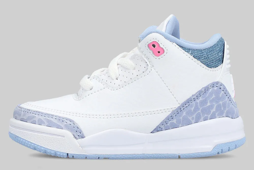 All-Court Shoes Sneakers Traction Women's Air Jordan 3 'White and Cobalt Bliss' (TD)