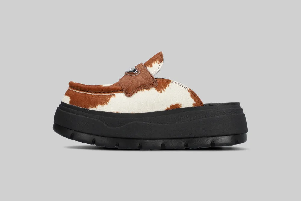 Women's Air Jordan Mule SE 'Cow Print' Impact Dispersion Proprioception Enhancer