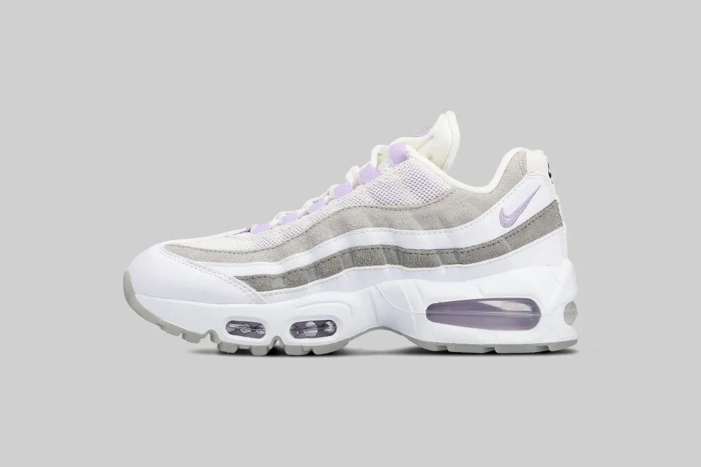 Women's Nike Air Max 95 OG Big Bubble 'White and Hydrangeas' Contoured Support