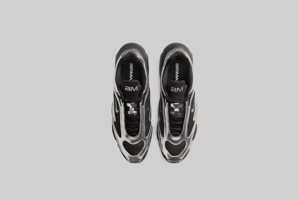 Women's Nike Air Max Muse 'Black and Metallic Silver' Motion Stabilizer