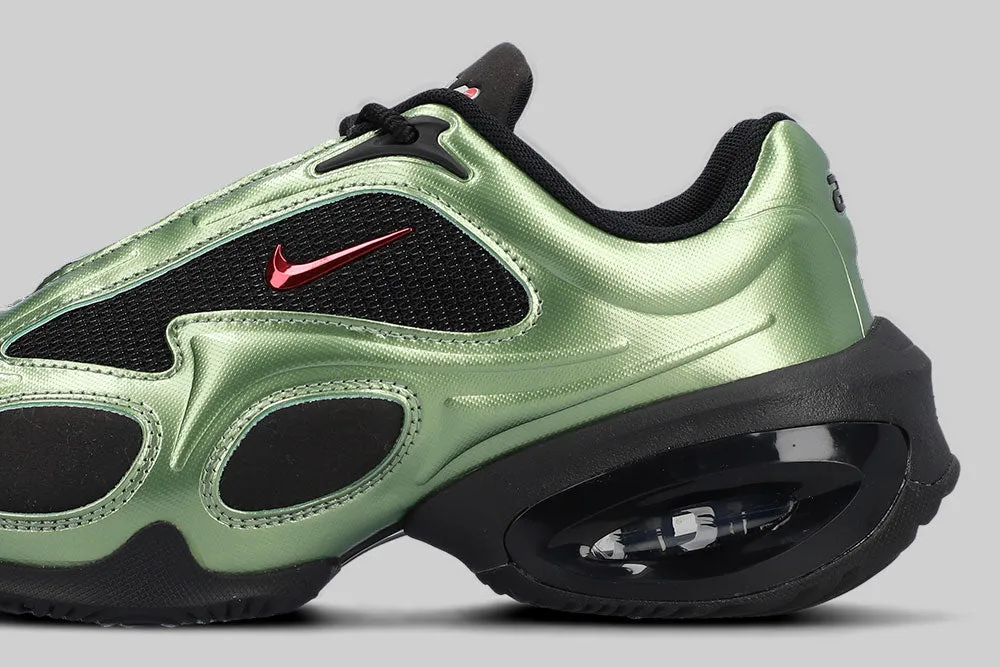 Women's Nike Air Max Muse 'Metallic Oil Green' Soft Leather Finish workout shoes