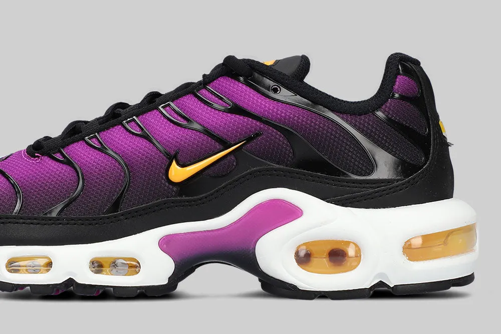 Women's Nike Air Max Plus 'Black and Hyper Violet' Support Tech