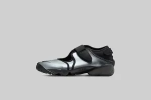 Women's Nike Air Rift Leather 'Metallic Silver and Black' Energy Boost